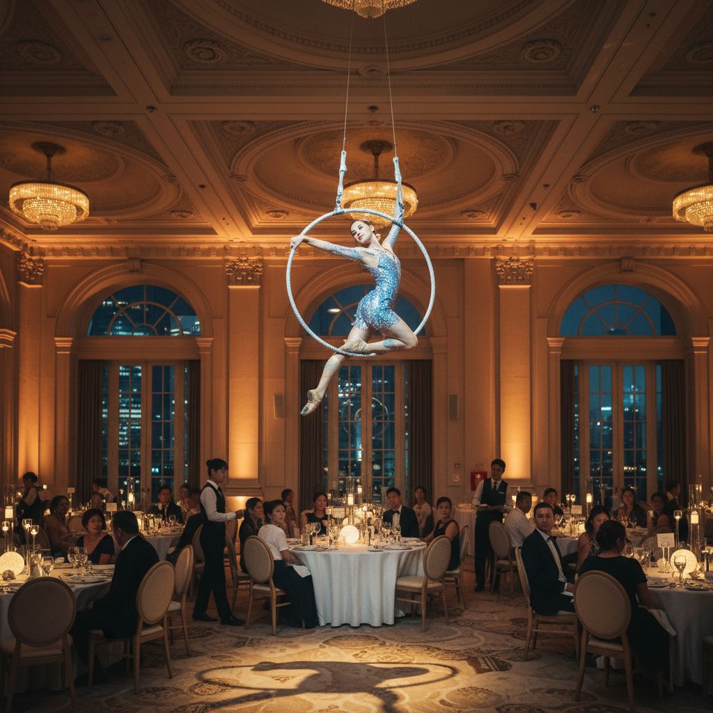 Hiring Acrobats and Aerialists for Gala Dinners in Singapore