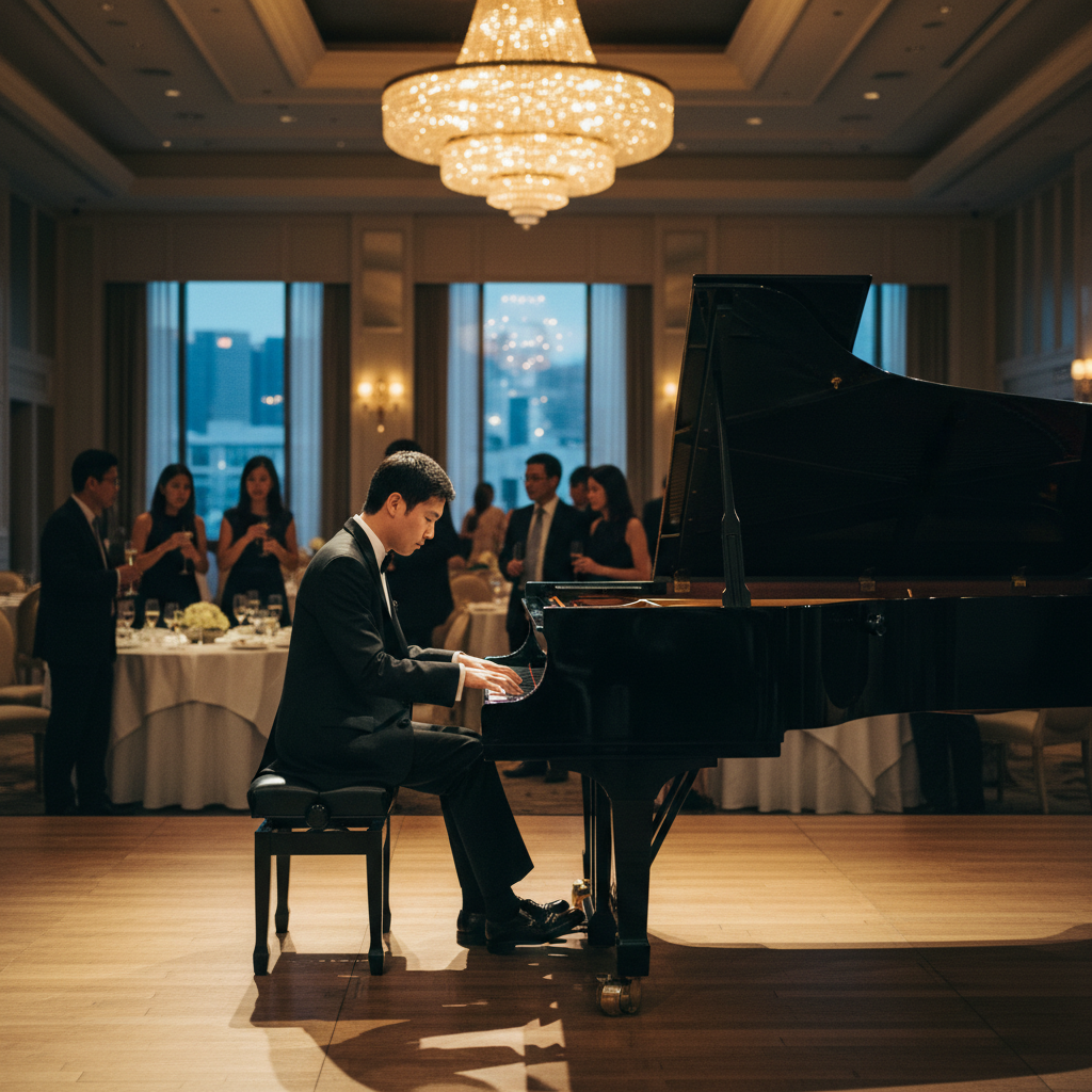Booking a Solo Pianist for Corporate Receptions in Singapore: Ambiance and Costs
