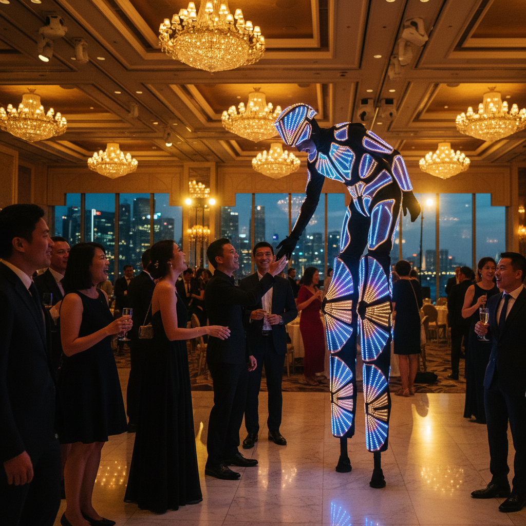 Booking Stilt Walkers in Singapore: Costs, Logistics, and Impact