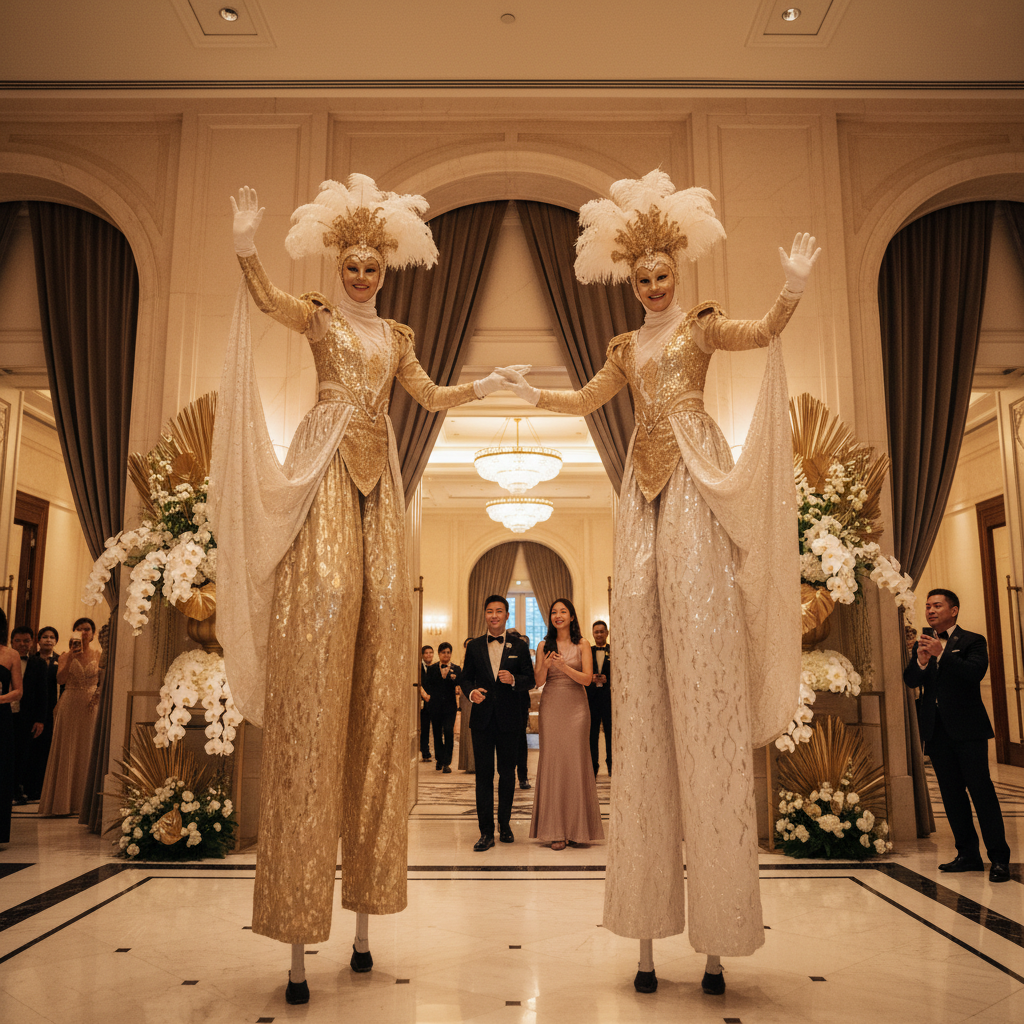 Booking Stilt Walkers for Elevated Engagements at Singapore Events