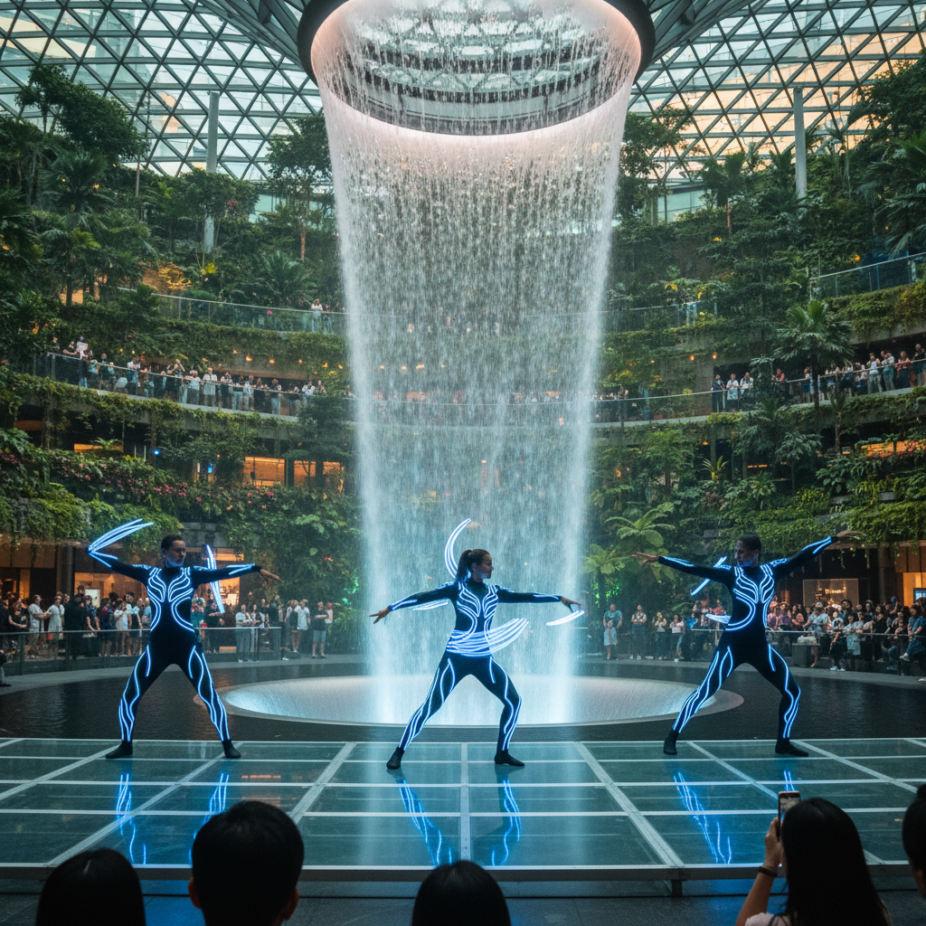 Choosing LED Acts for Brand Activations at Jewel Changi Airport, Singapore
