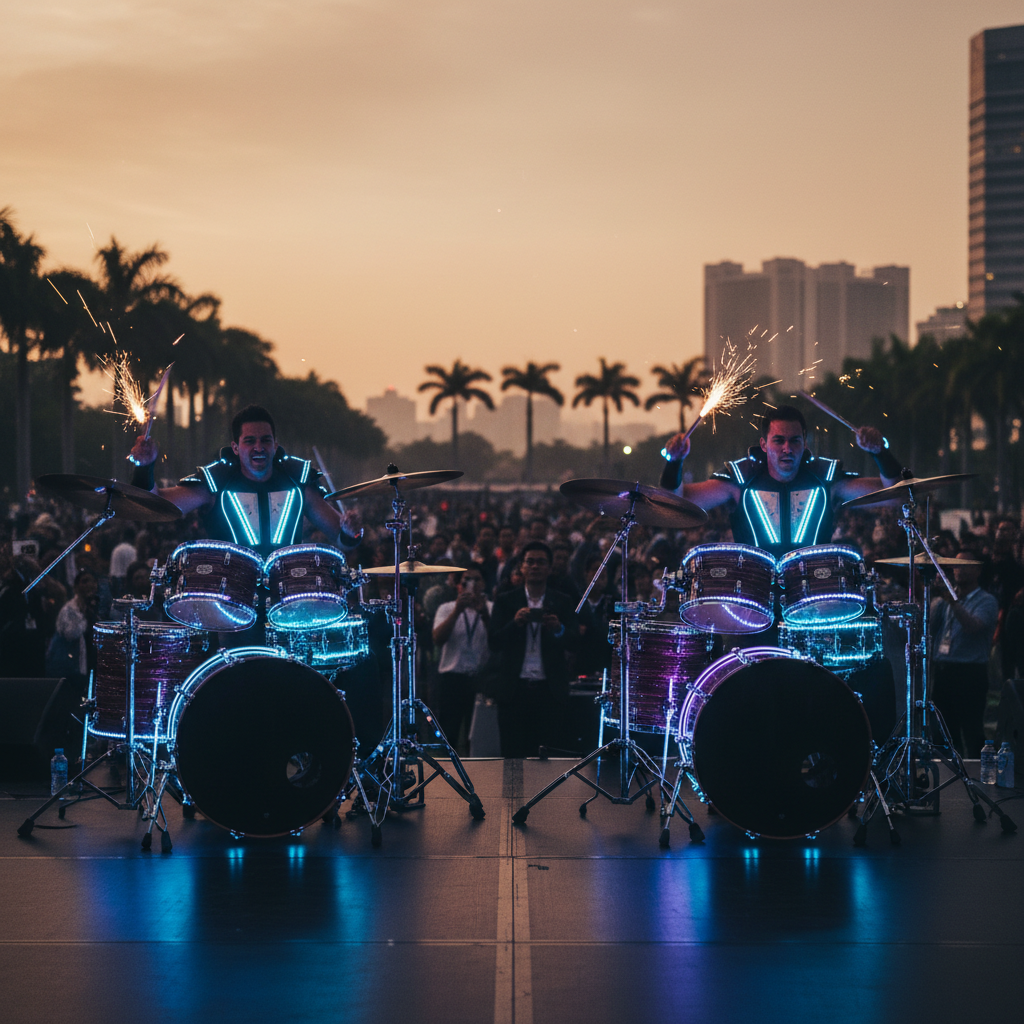 Choosing LED Drummers vs. LED Dancers for Your Singapore Event