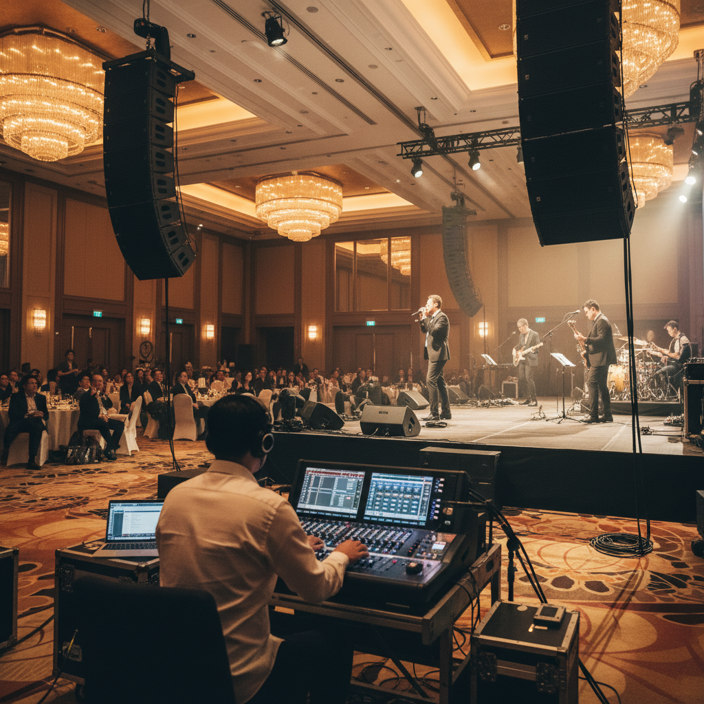 Choosing Sound System Setups for Live Bands in Singapore Events