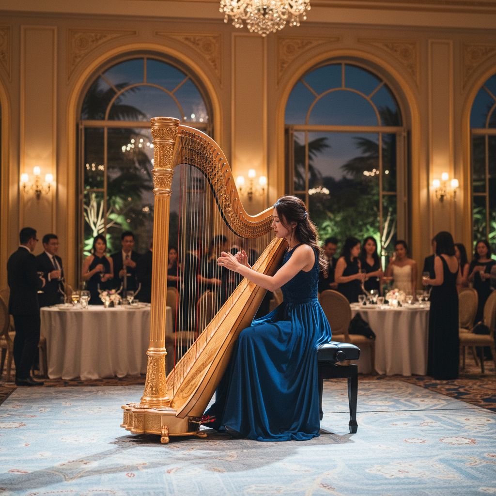 Cost Guide: Hiring a Harpist for Wedding Receptions in Singapore