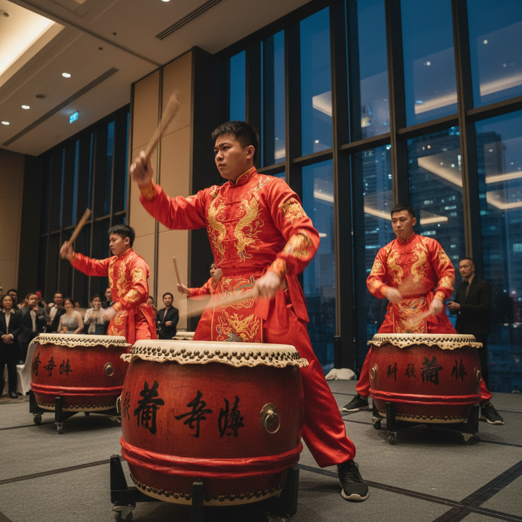 Hiring a Chinese Drumming Ensemble for Events in Singapore
