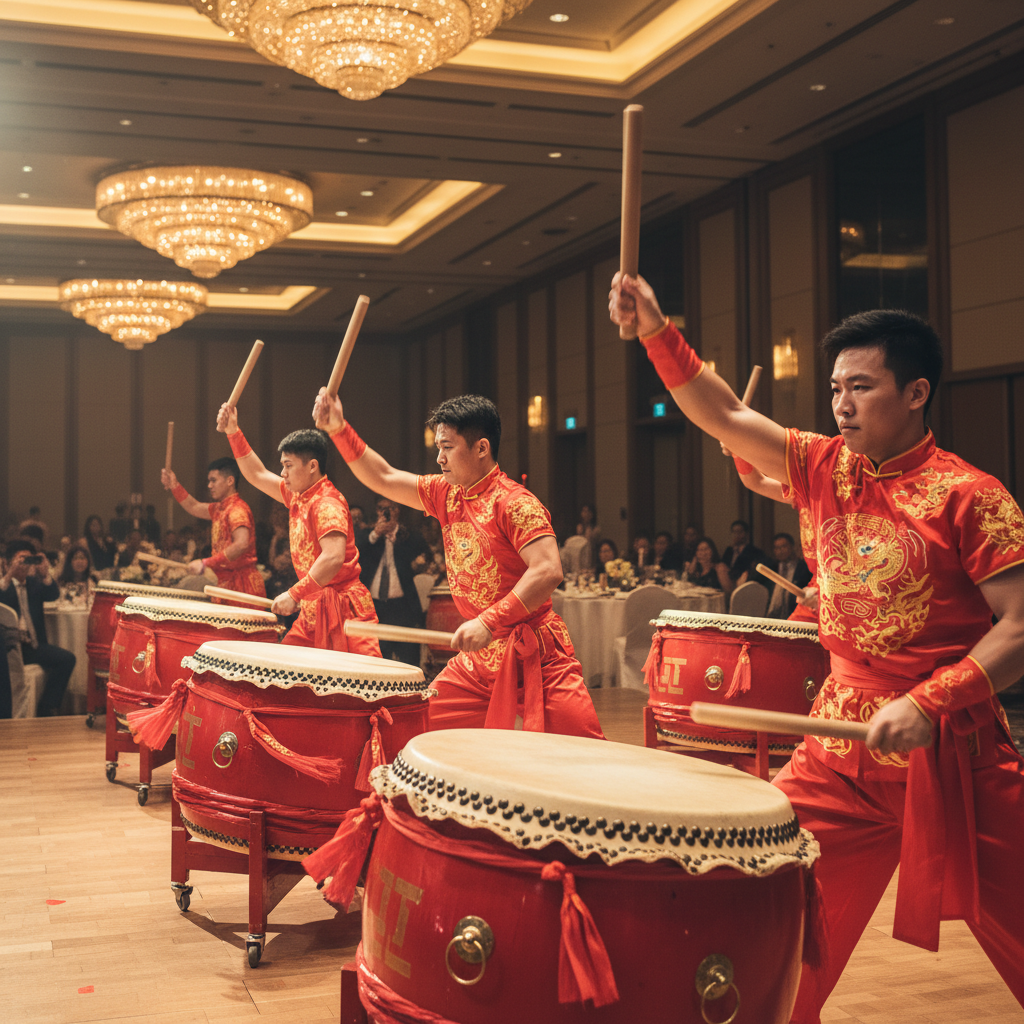 Hiring a Chinese Drumming Ensemble for Events in Singapore