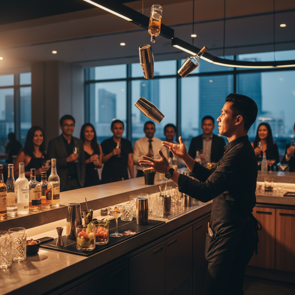 Hiring Flair Bartenders in Singapore: Event Impact and Costs