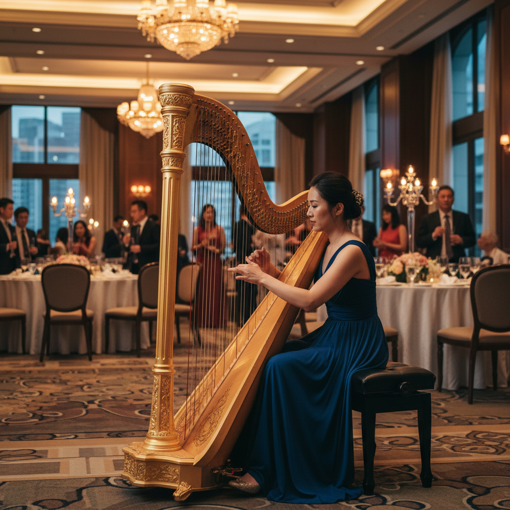 Hiring a Harpist in Singapore: Event Types and Booking Costs