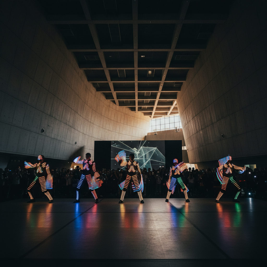 Choosing LED Dancers for Brand Activations at F1 Pit Building in Singapore