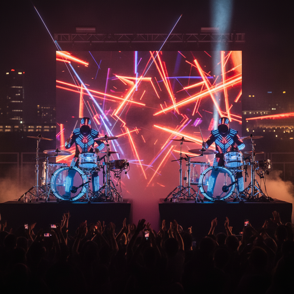 Choosing LED Drummers vs. LED Violinists for Events in Singapore