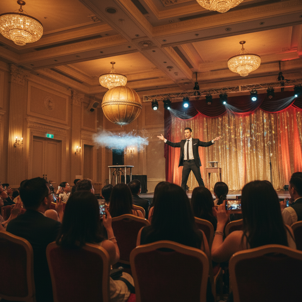Choosing Between Roving and Stage Magicians for Singapore Events