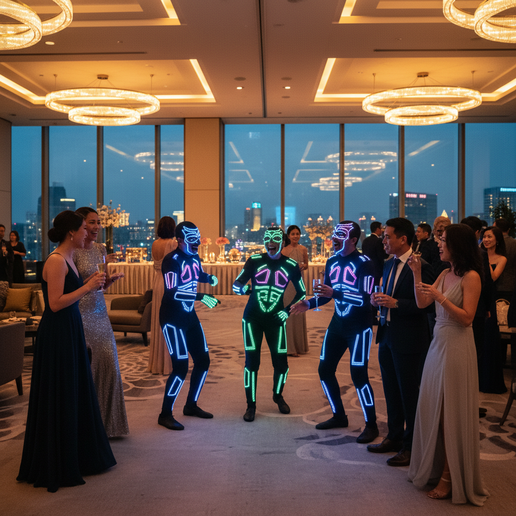 Choosing Between Roving and Staged Dancers for Singapore Events