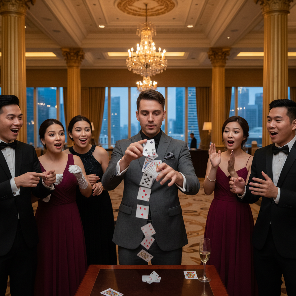 Choosing Between Roving and Staged Magicians for Events in Singapore