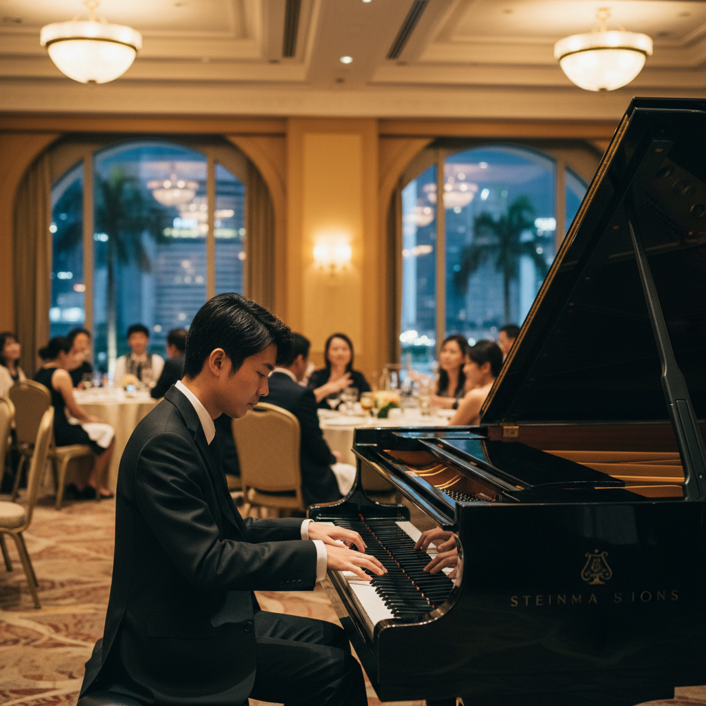Choosing Between Roving and Staged Pianists for Events in Singapore