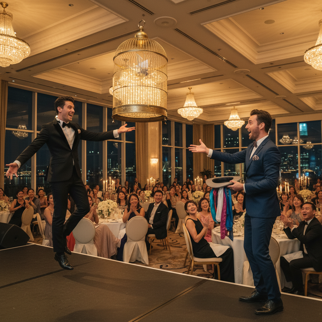 Choosing Between Solo and Duo Magicians for Corporate Events in Singapore