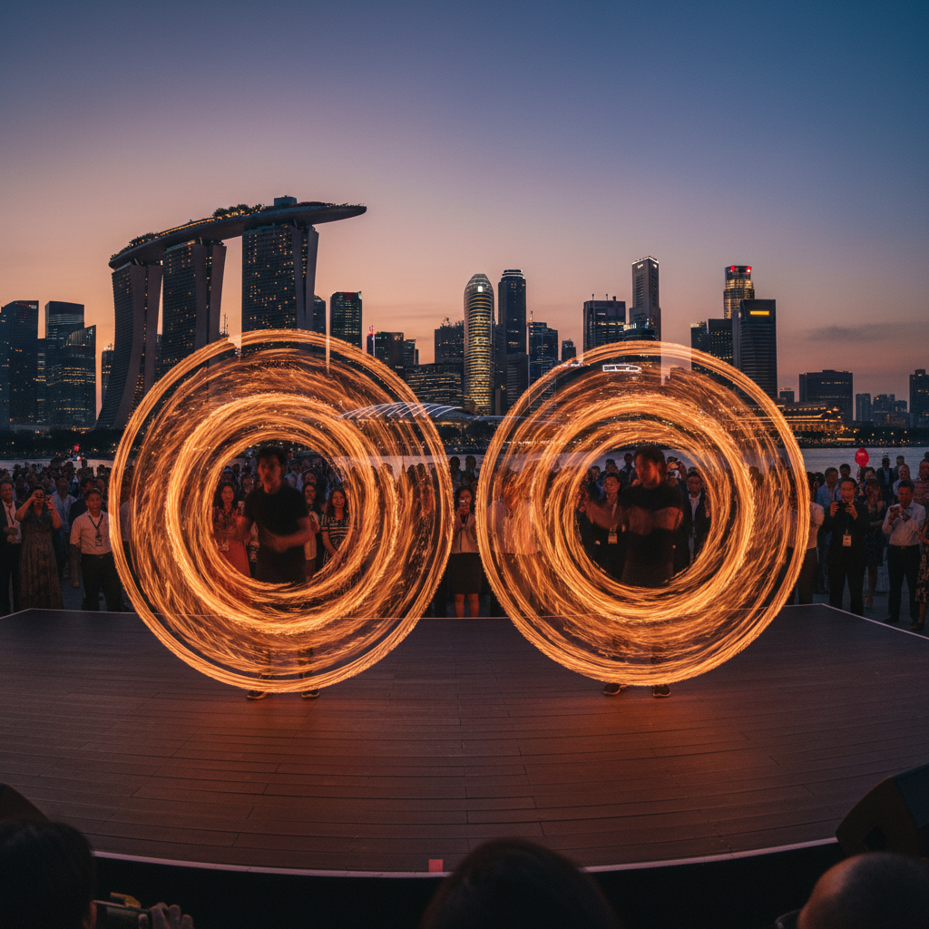 Comparing Solo vs. Group Fire Performers for Events in Singapore