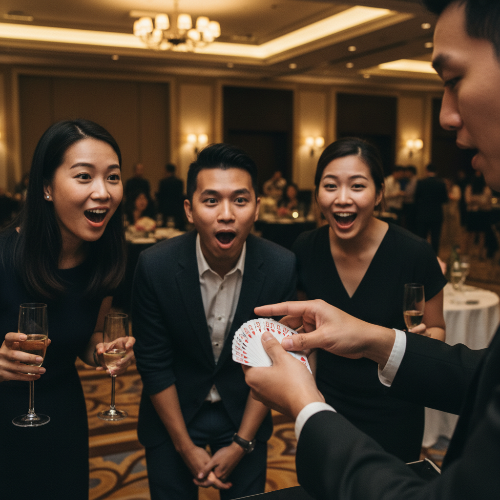 Comparing Solo vs. Group Magicians for Corporate Events in Singapore
