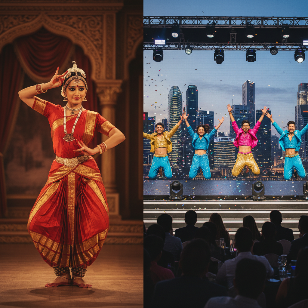 Choosing Between Traditional and Modern Indian Dancers for Singapore Events